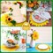 50 Packs Sunflower Paper Disposable Placemats 13 Inch Sunflower Summer Table Placemats